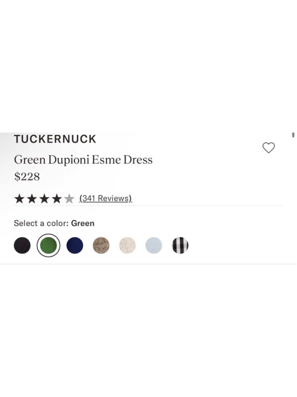 NWT Tuckernuck Emerald Green Dupioni Esme Midi Dress M - Picture 6 of 7